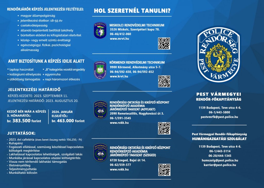 Rendőrjárőr képzés 
