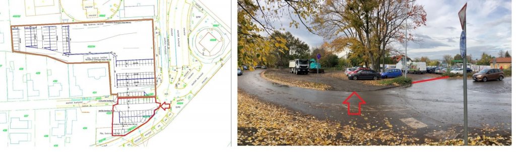 Jövő héten már parkolhatunk az ideiglenes parkolóban a leégett Spar helyén