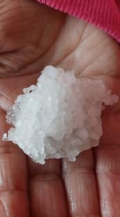 Jégeső volt éjjel Pomázon