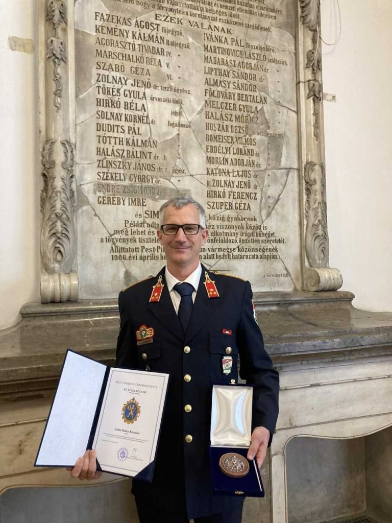 Az Év Tűzoltója: Gallai Balázs Krisztián, tűzoltó százados