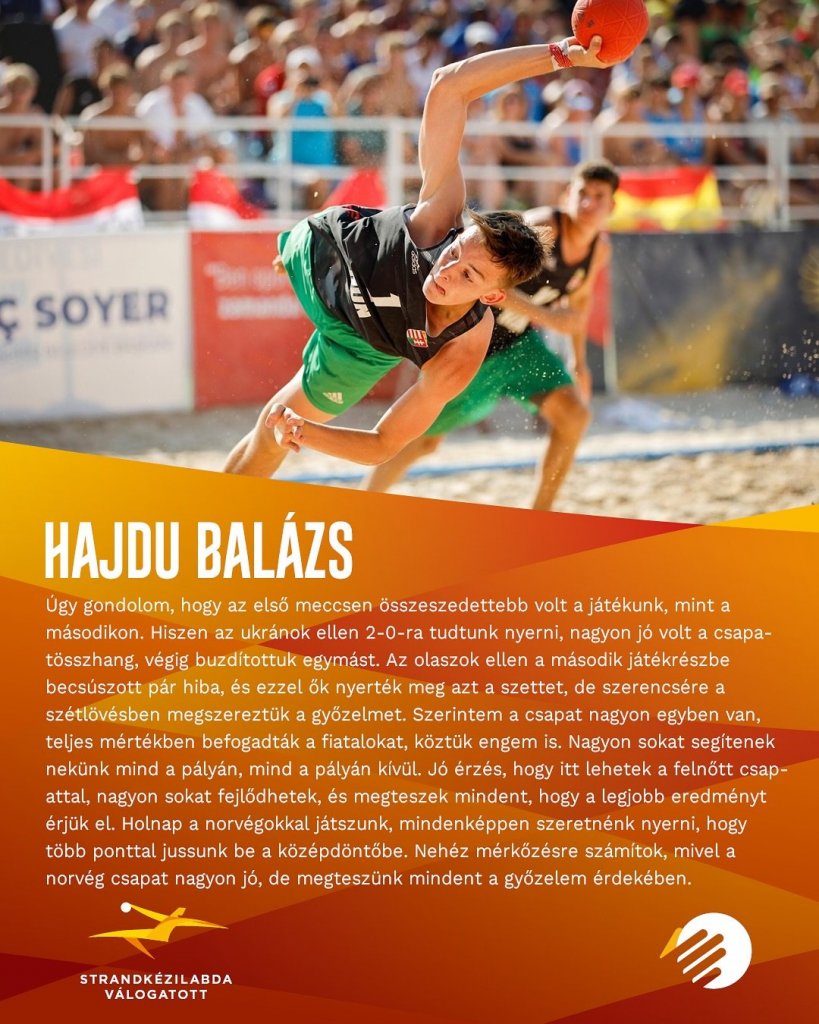 Strandkézilabda Eb: Mindkét magyar válogatott bejutott a középdöntőbe