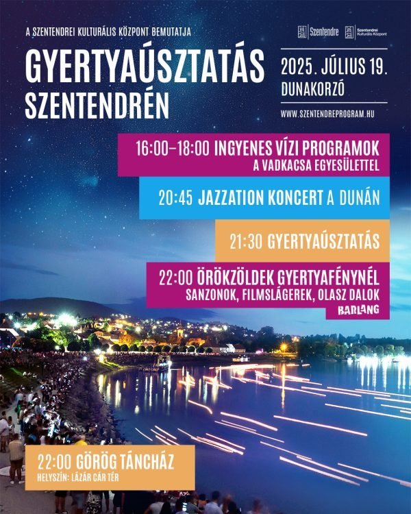 Gyertyaúsztatás Szentendrén: 2025. Július19.