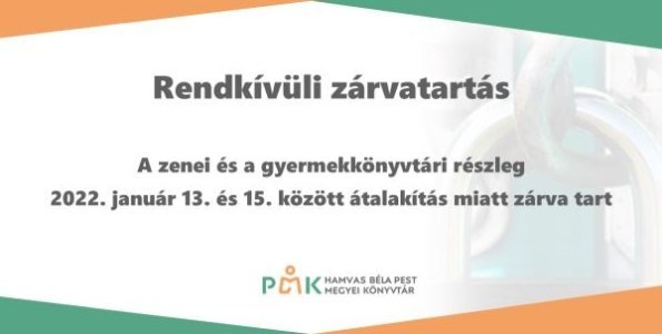 Rendkívüli zárvatartás a könyvtárban