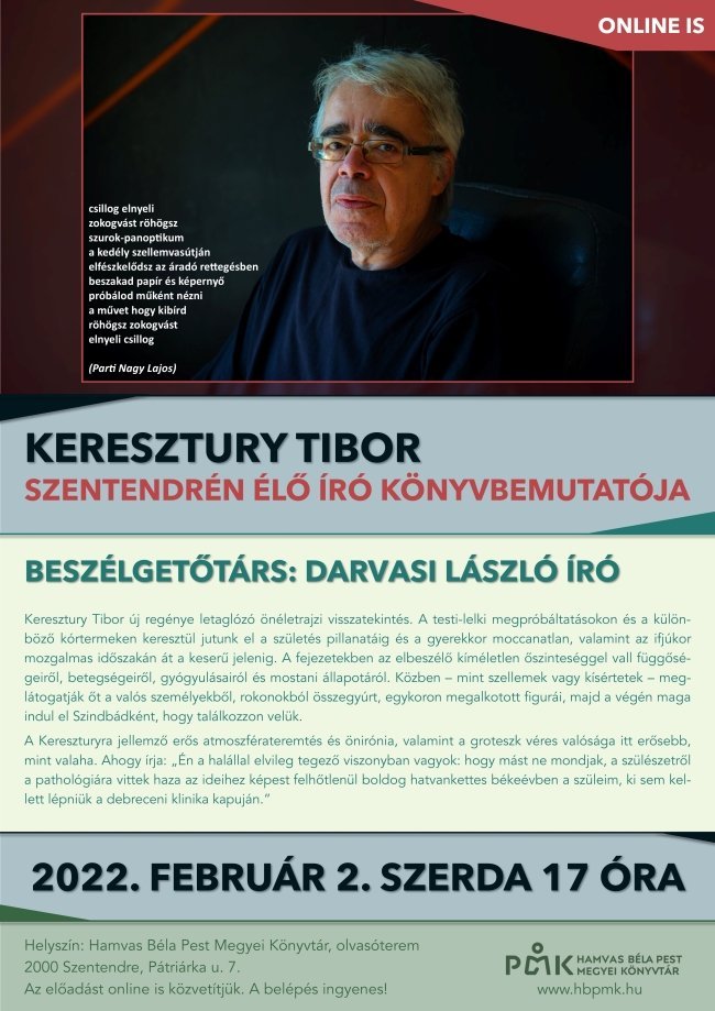 Keresztury Tibor - Szentendrén élő író könyvbemutatója