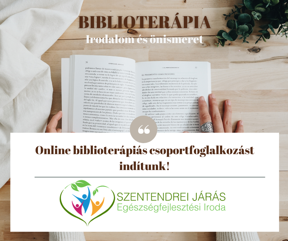 Folytatódik az online biblioterápiás csoportfoglalkozás az Egészségfejlesztési Iroda szervezésében
