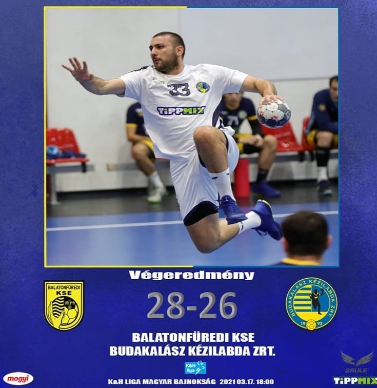 Szoros csatában kikapott Balatonfüreden a Budakalász Kézilabda Zrt.