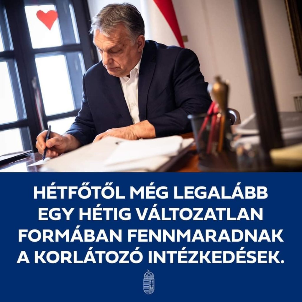 "Egy hétig még biztosan így marad minden" - jelentette be Orbán Viktor