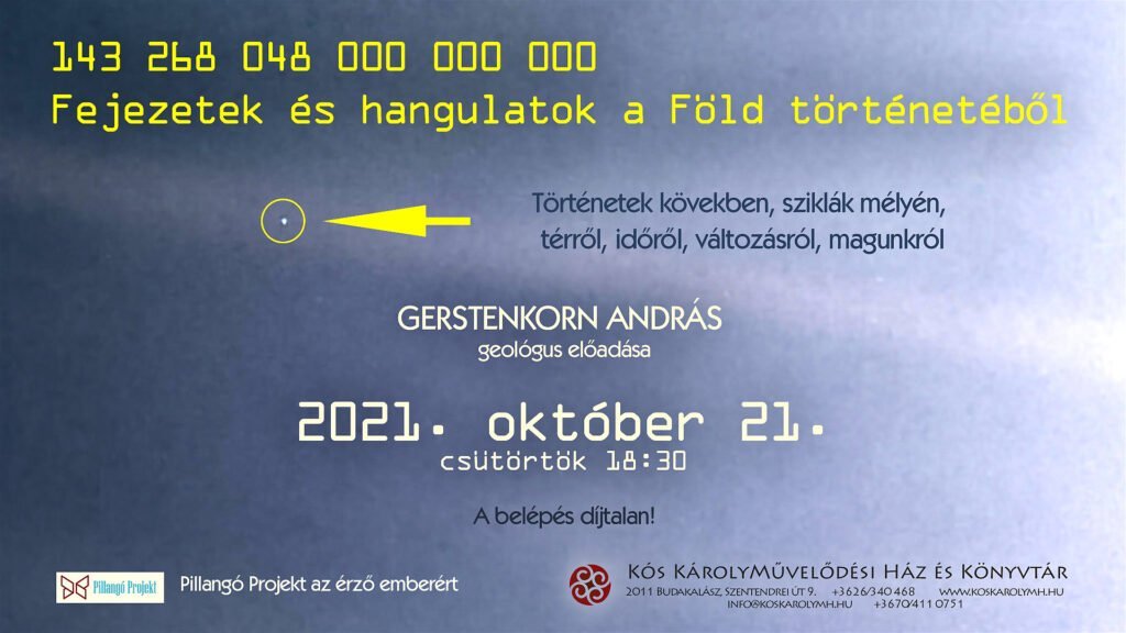 Gerstenkorn András geológus előadása a Kós Károly Művelődési Ház és Könyvtárban