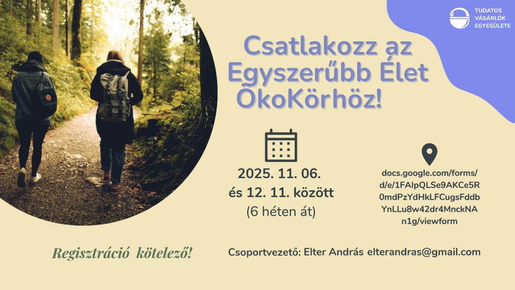 Zöldebb hétköznapok: ma indul az Egyszerűbb élet ÖkoKör Budakalászon