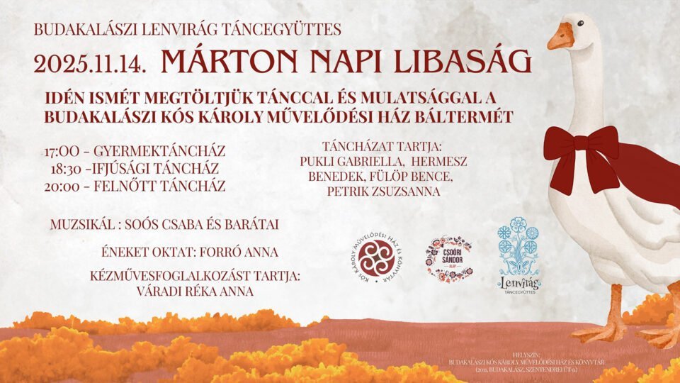 Márton-napi táncház a Lenvirág táncegyüttessel