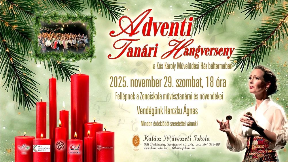 Tanári Ünnepi Koncert – Adventi Hangulatban