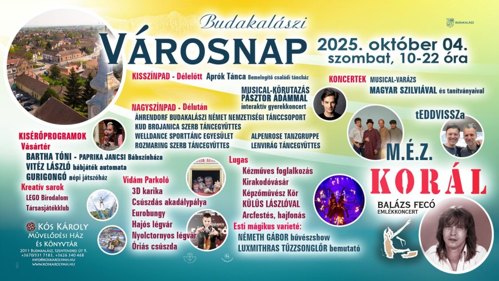 Színes programokkal vár a Városnap szombaton a Faluházban
