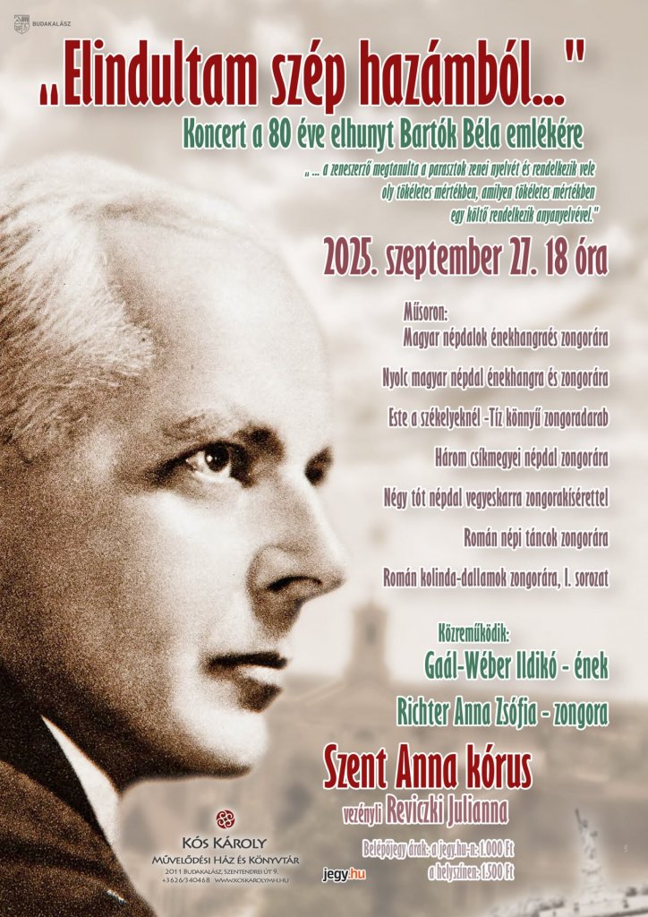 Emlékhangverseny Bartók Béla tiszteletére