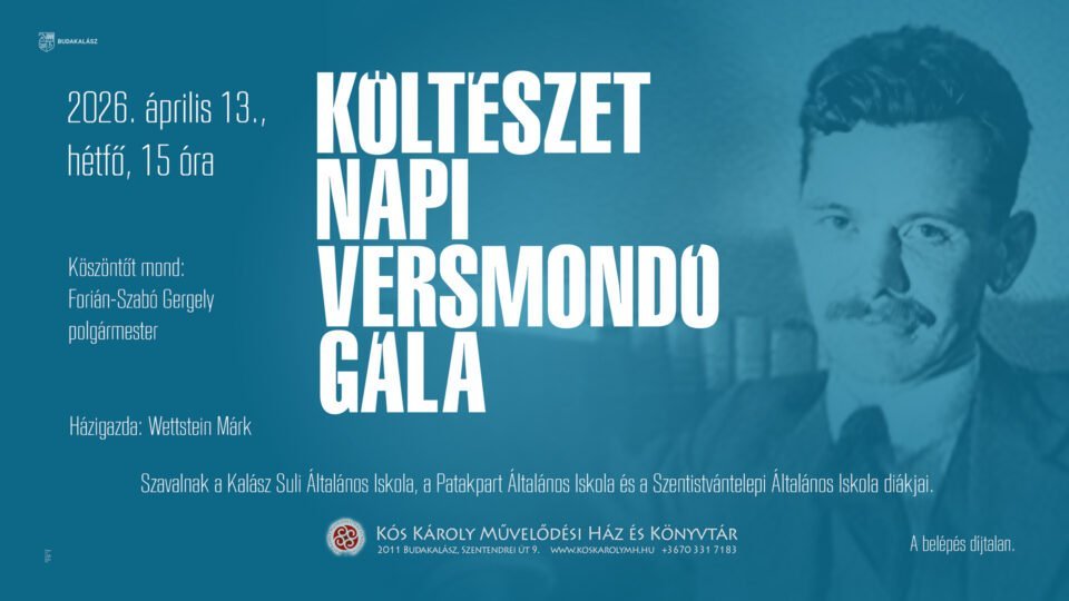 A költészet napja Budakalászon – versmondó gála