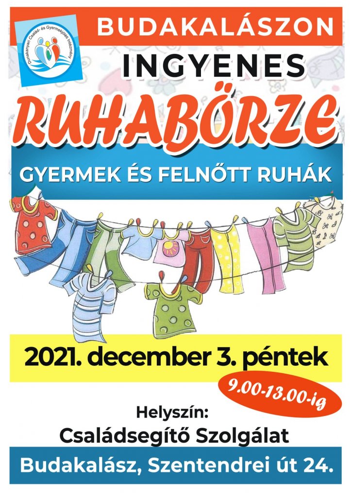 Ingyenes ruhabörzét szervez a Családsegítő Szolgálat