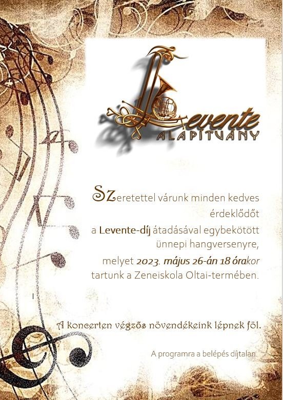 Búcsúzó növendékek hangversenye 