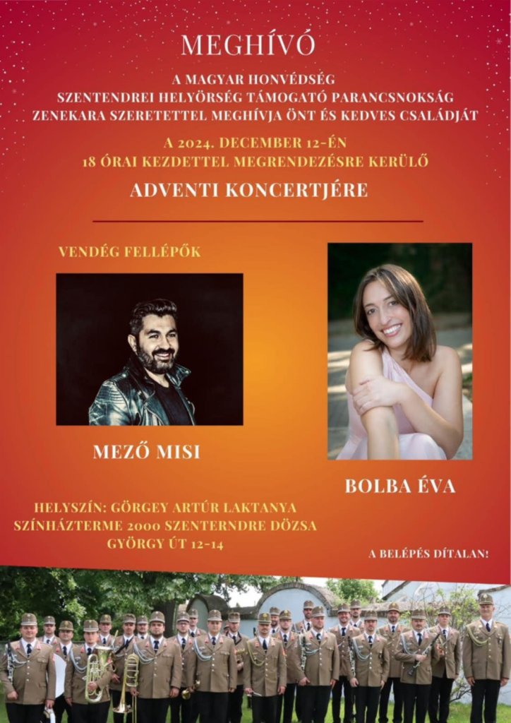 Adventi koncert Szentendrén - díjtalan szórakozás december 12-én