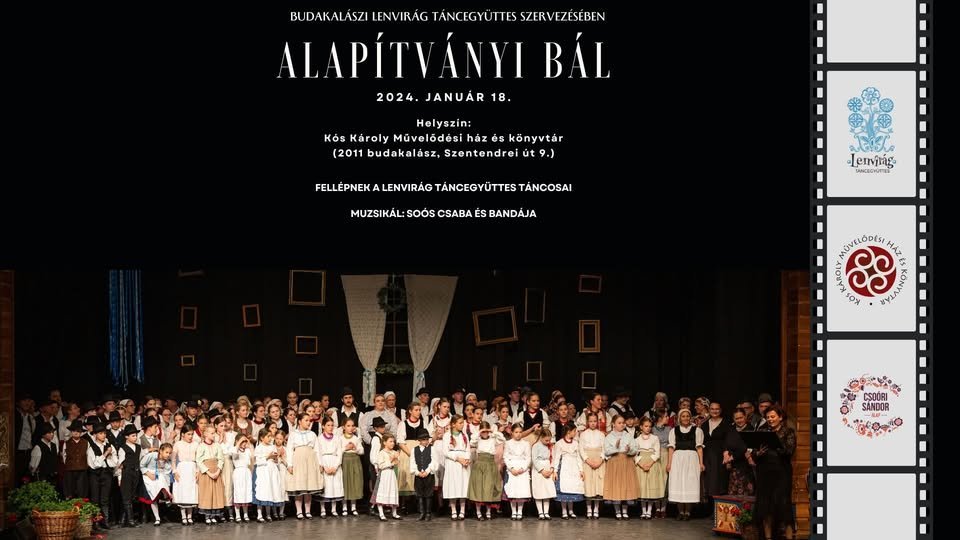 Most szombaton tartja alapítványi bálját a Lenvirág Táncegyüttes