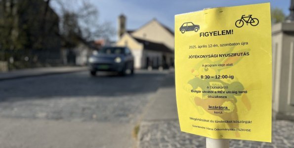 Ideiglenes forgalmi rend a 12. Jótékonysági Nyuszifutás idején Szentendrén