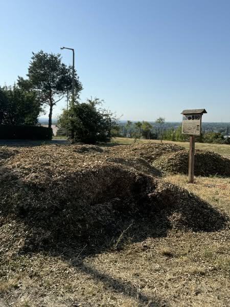 Újrahasznosítás: szabadon elvihető a vihar miatt letört faágak daráléka