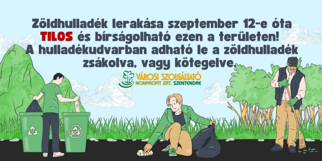 Ne szemeteljünk zöldhulladékkal a közterületeken