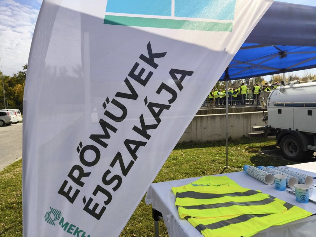 Erőművek Éjszakája Délután a Szentendrei Szennyvíztisztító Telepen