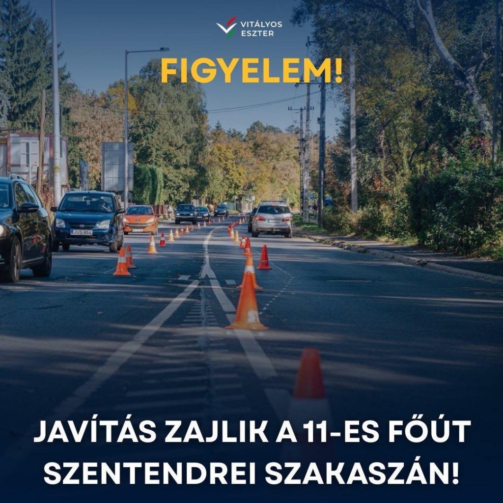 Jelentős torlódásra kell számítani a 11-es főúton