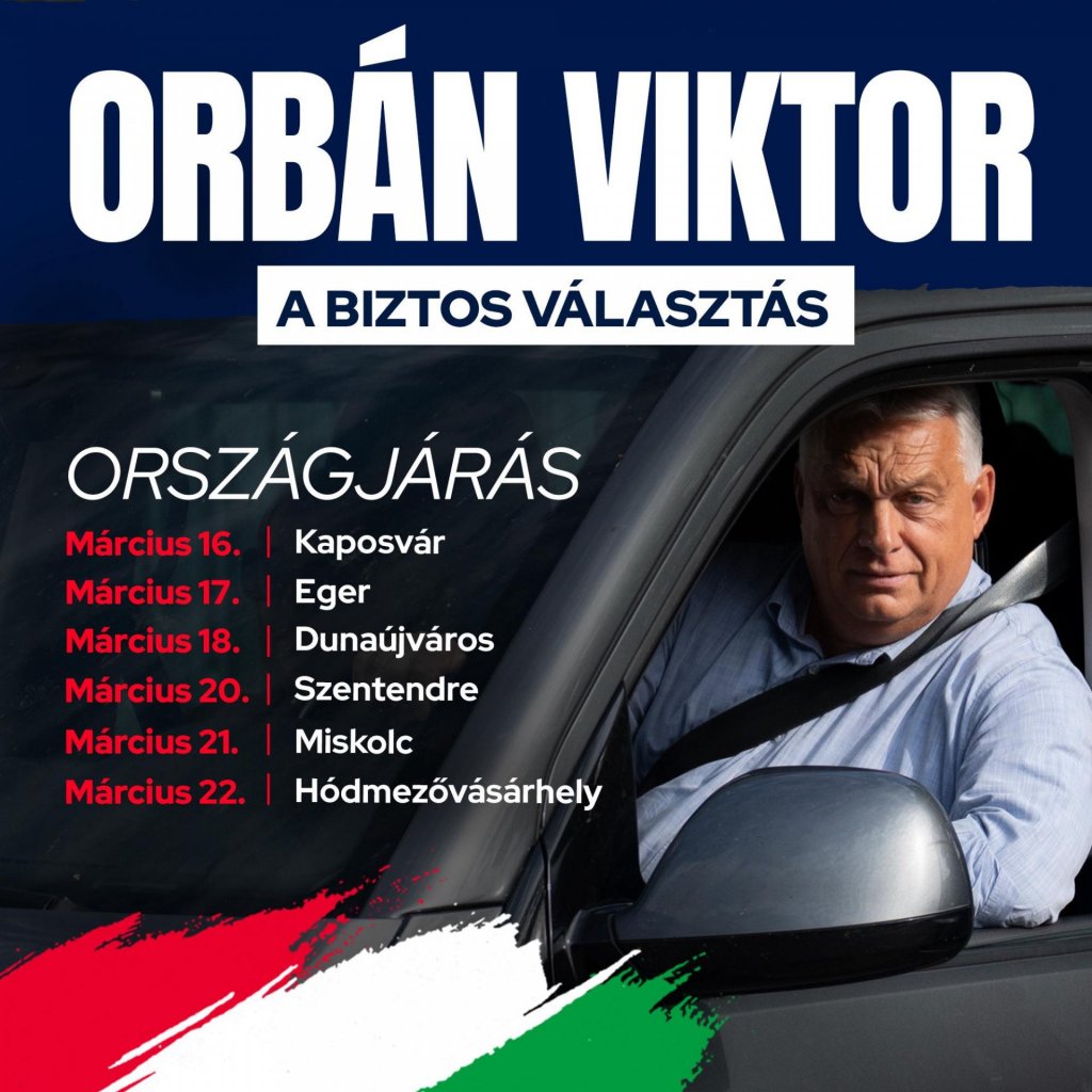 Orbán Viktor országjárásra indul: hat városba látogat a következő napokban