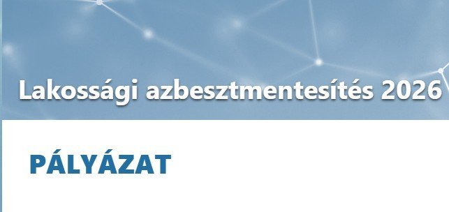 Ingyenes azbesztmentesítési pályázatot hirdetett az Energiaügyi Minisztérium