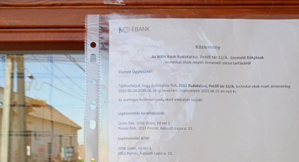 Újabb bankfiók problémák