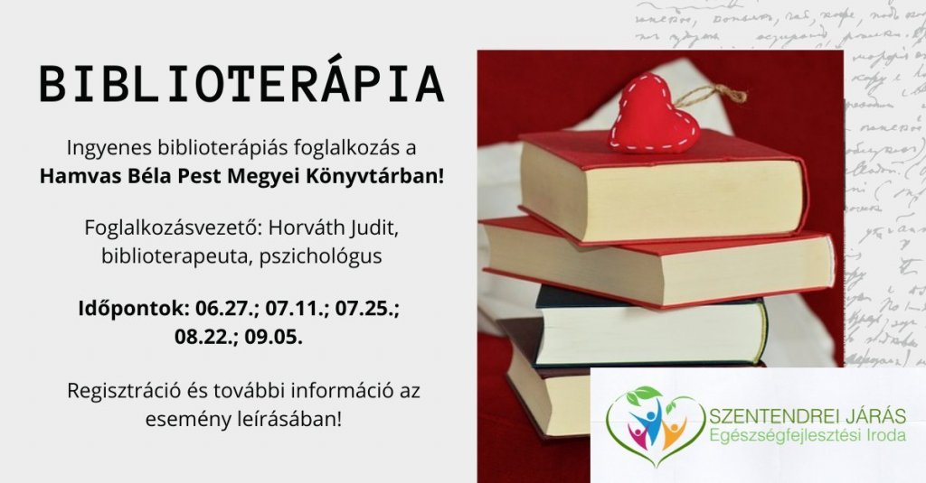 Biblioterápiás csoportfoglalkozás indult a Hamvas Béla Pest Megyei Könyvtárban