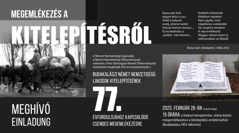 Megemlékezés a kitelepítésről 