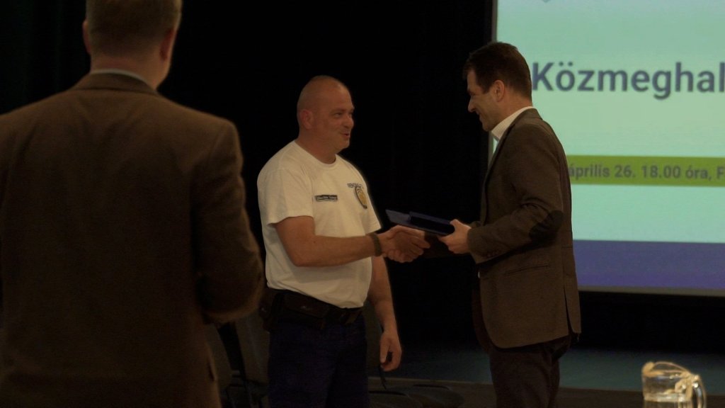 Mészáros György, a Városrendészet munkatársa kapta idén a Kalászi Pajzs Érdemérmet