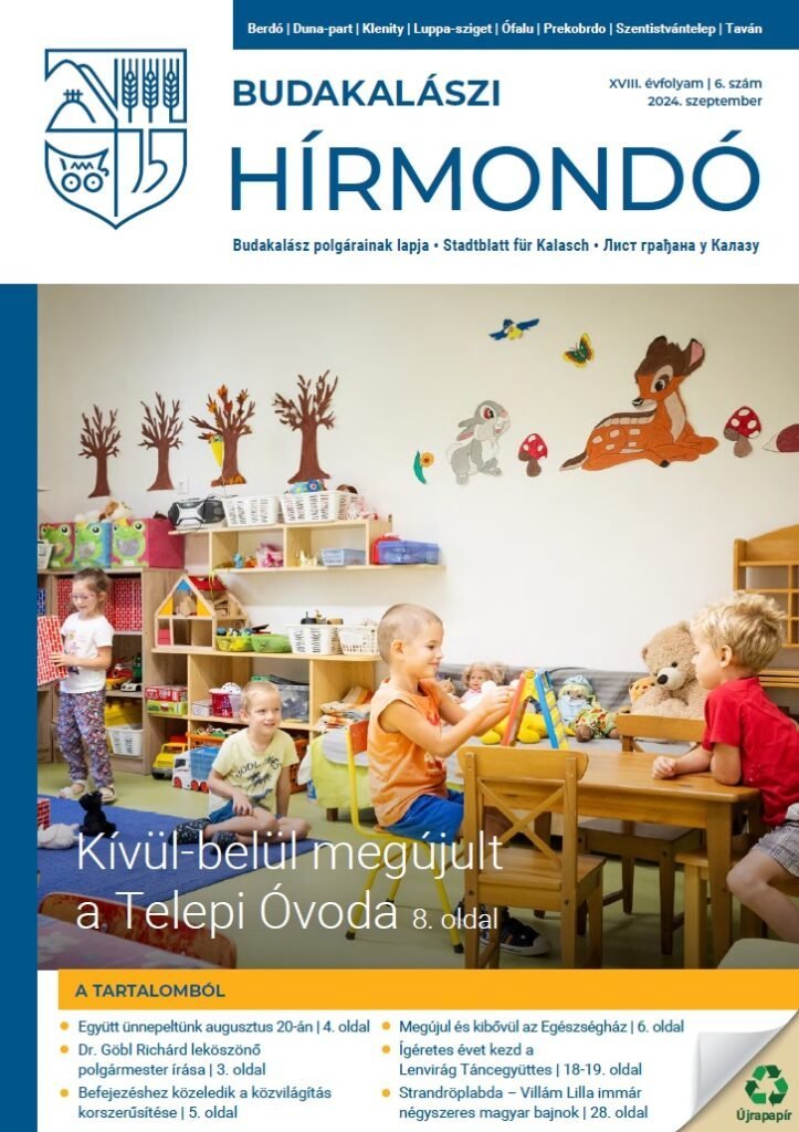 Megjelent a szeptemberi Hírmondó!