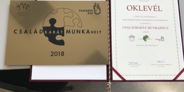 Családbarát munkahely címet kapott a SZEI