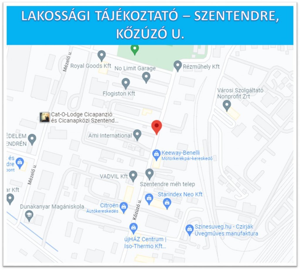 Tájékoztató a Kőzúzó utcai ivóvízfejlesztés projektelem kivitelezési munkáiról