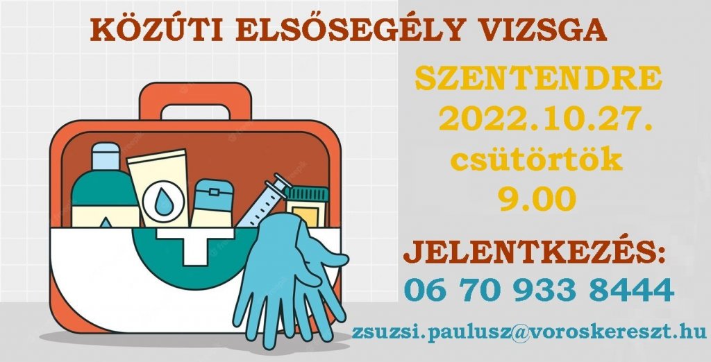 Közúti elsősegély vizsga