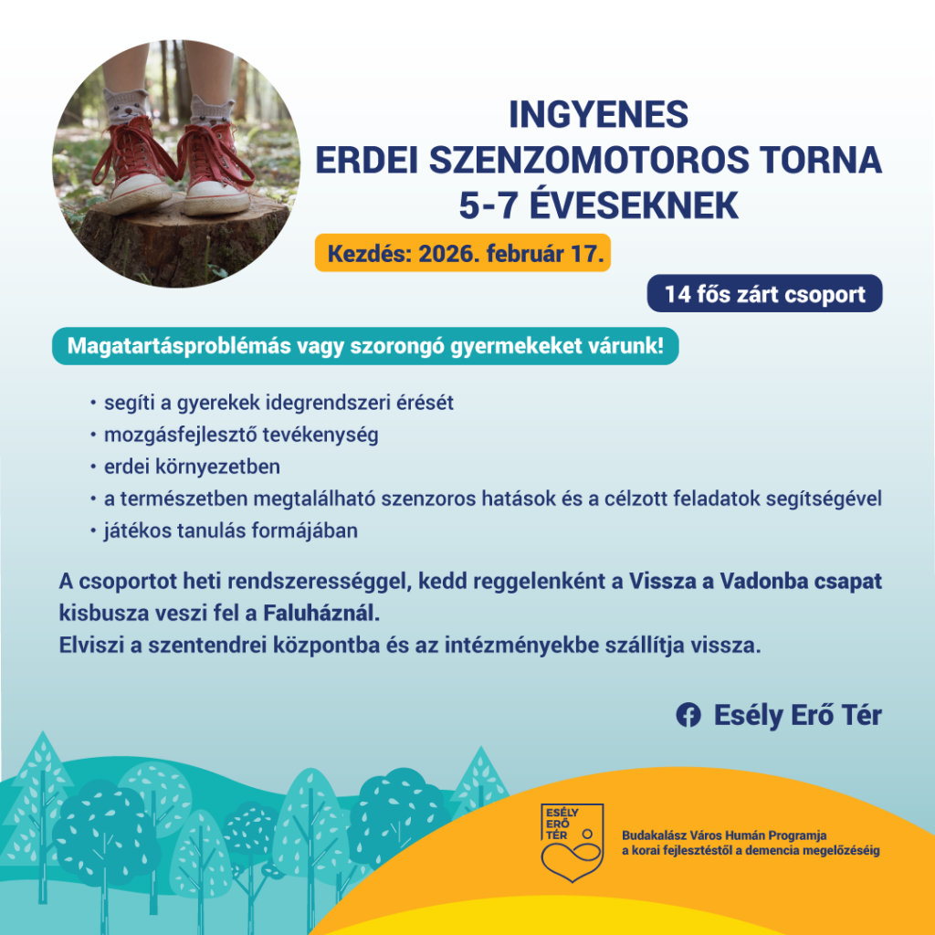 EsélyErőTér: Erdei szenzomotoros torna indul 