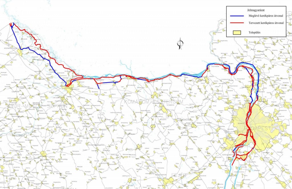 Dunabogdánynál épül meg az Eurovelo 6 gyalogos-kerékpáros híd