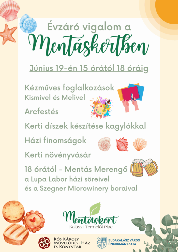 Évzáró buli lesz a Mentáskertben