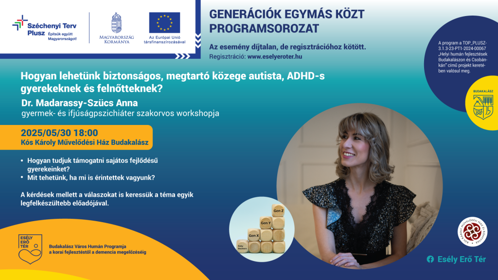 Az ADHD és az autizmus kerül dr. Madarassy-Szücs Anna holnapi workshopjának középpontjába