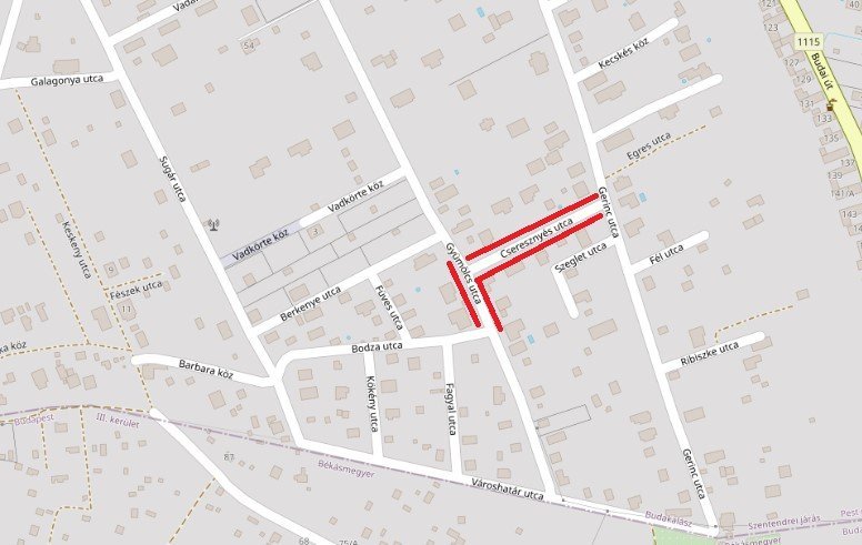 Megkezdődött az útfelújítás a Berdóban