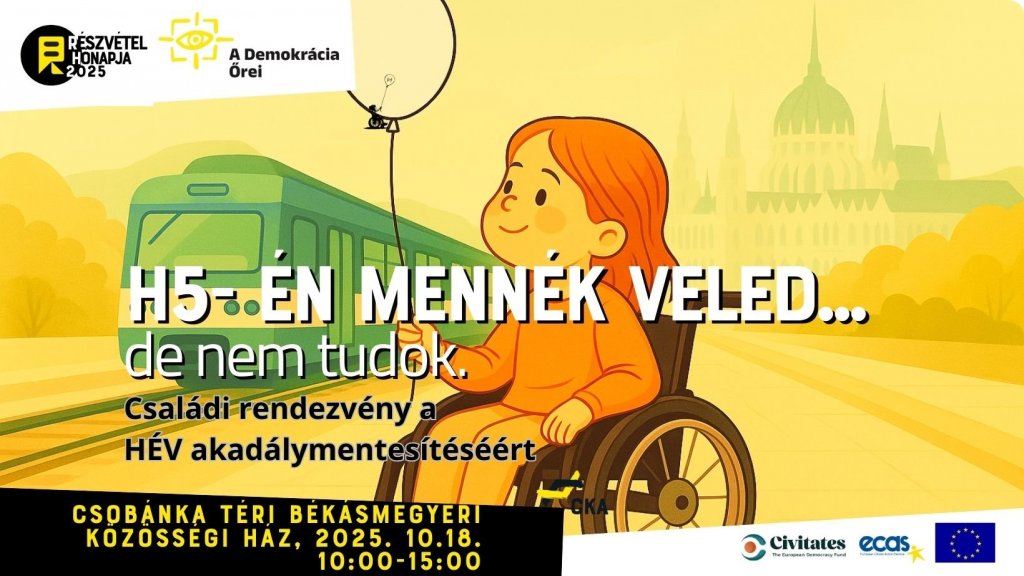 Családi nap a H5-ös HÉV akadálymentesítéséért – közös programokkal a figyelemfelhívásért