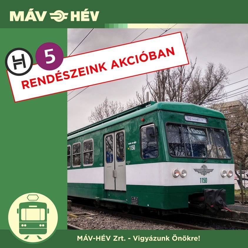 Szatírt fogtak a szentendrei HÉV-en