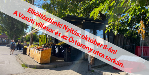 Új helyre költözik a HÉV melletti zöldséges