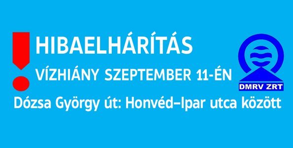 Vízhiány várható Szentendrén szeptember 11-én