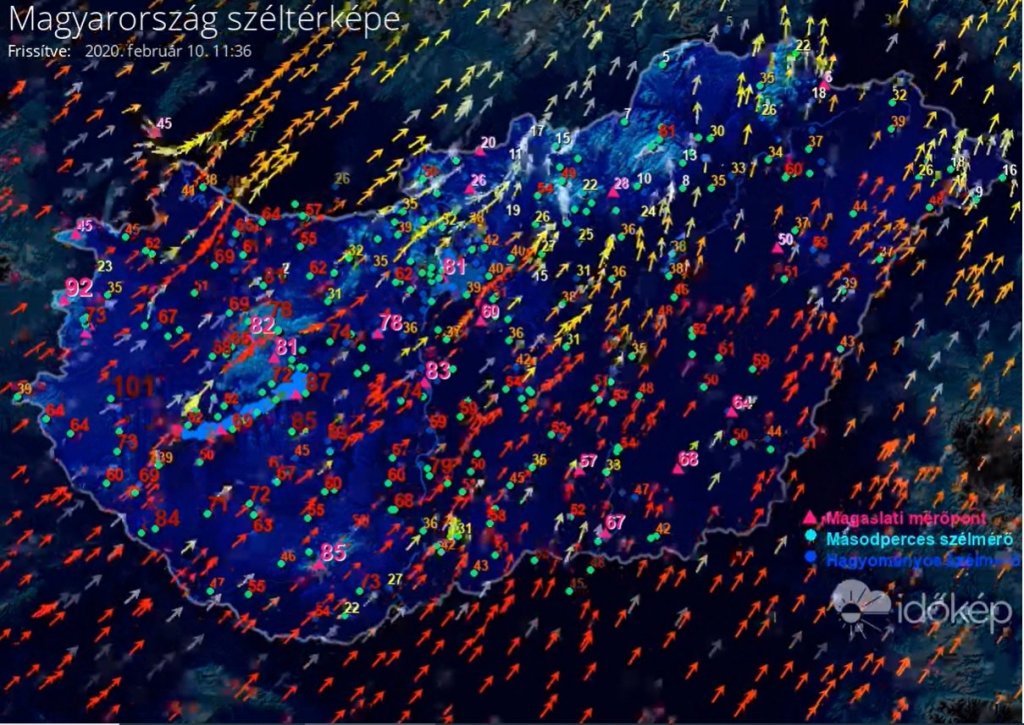 Hamarosan Szentendrére is megérkezik a Ciara viharciklon