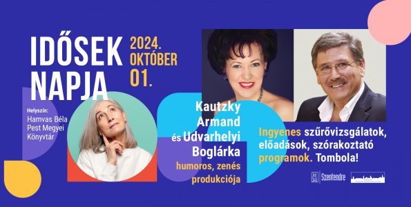 Szórakoztató programok, ingyenes szűrővizsgálatok: egy nap az idősekért, október elsején a könyvtárban