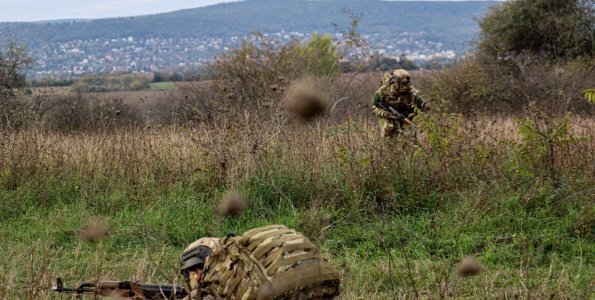 Éles lőgyakorlatok Izbégen 2024. november hónapban