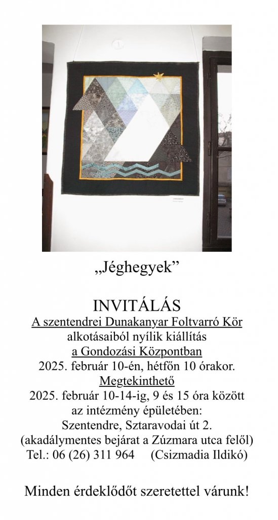 Kiállítás nyílik a Gondozási Központban 